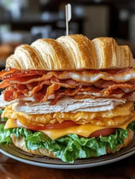 Club Sandwich on Croissant Bread – A Buttery Take on a Classic