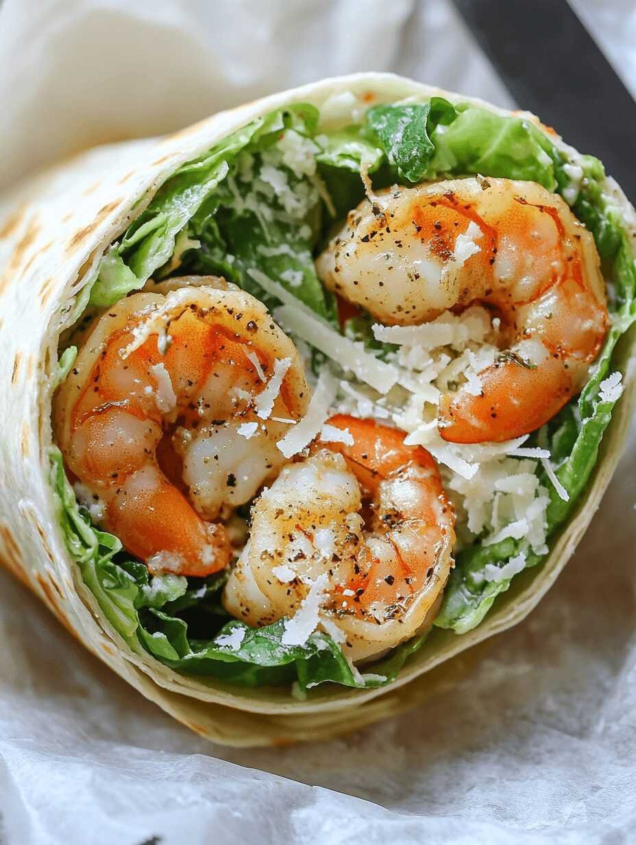 Grilled Shrimp Caesar Wraps Made Easy Recipe 8 Fold in the bottom, then roll up tightly from one side to create a wrap. Slice in half and serve immediately.