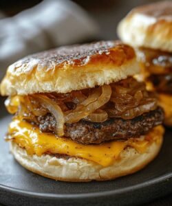Smash Burger Recipe with Onions That’s Crispy, Juicy & Loaded