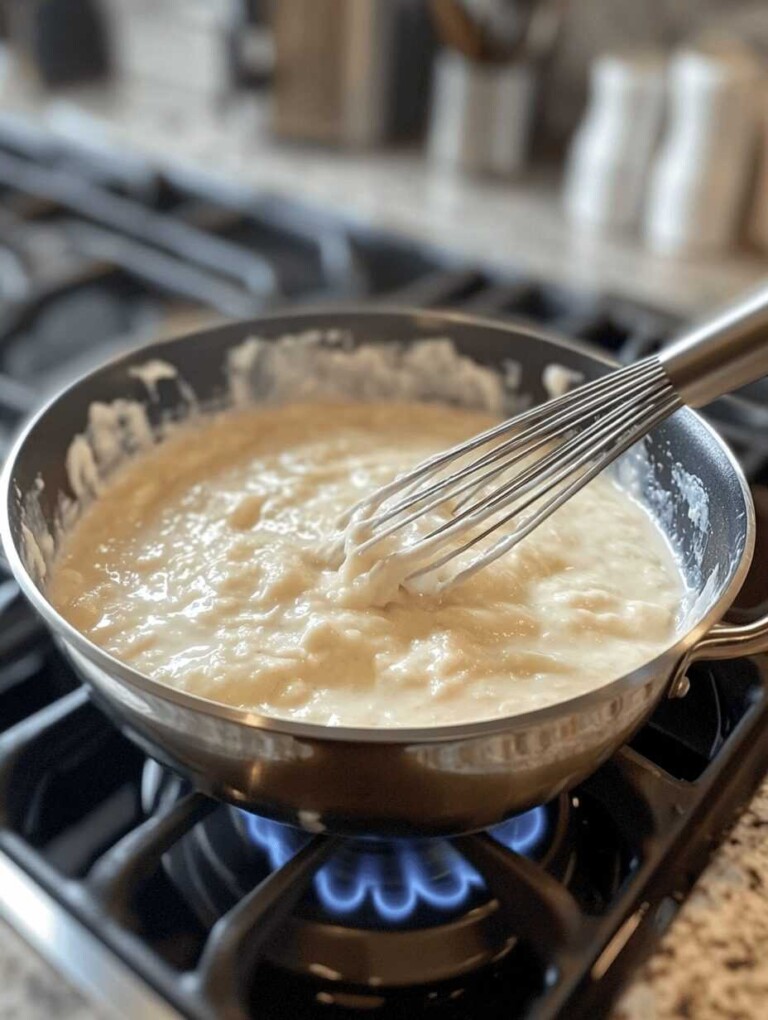 Make Tangzhong: Cook 3 tbsp bread flour with water and milk over medium heat, whisking until it forms a thick paste. Let it cool.