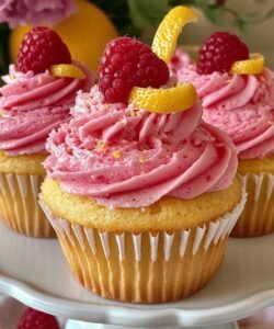 Raspberry Lemon Heaven Cupcakes