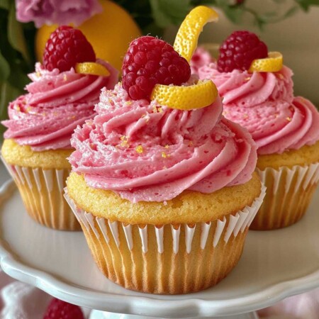 Raspberry Lemon Heaven Cupcakes