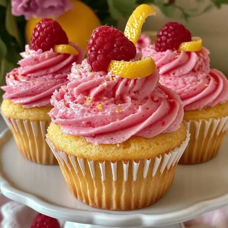 Raspberry Lemon Heaven Cupcakes