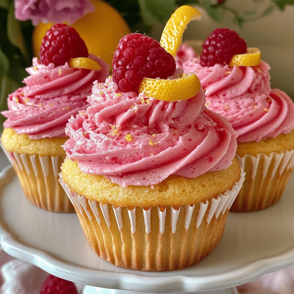 Raspberry Lemon Heaven Cupcakes