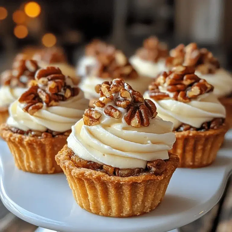 Mini Pecan Cups with Frosting – A Bite-Sized Southern Delight