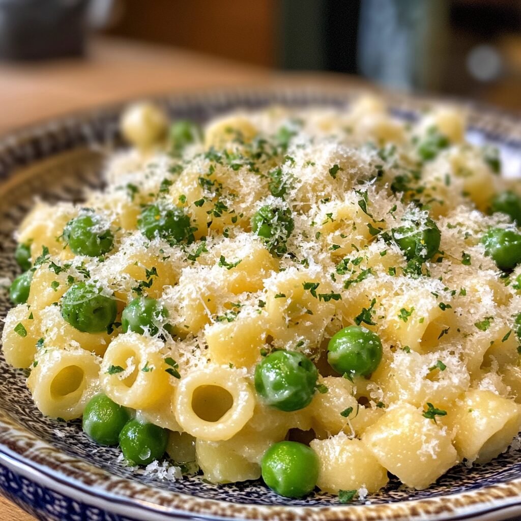Ditalini Pasta with Peas and Parmesan: A Comforting Classic with a Flavorful Twist