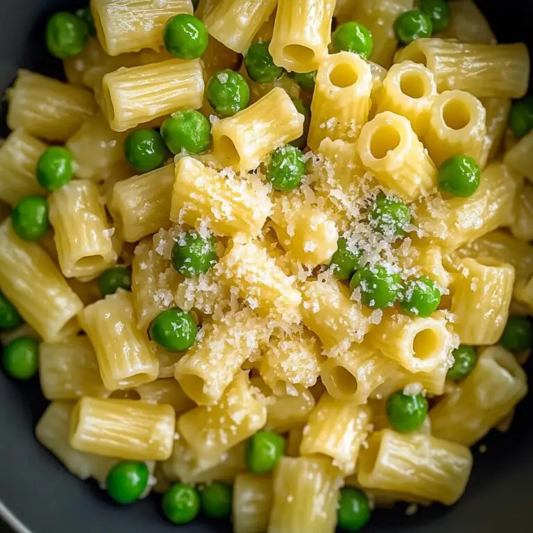 Ditalini Pasta with Peas and Parmesan – Quick & Creamy