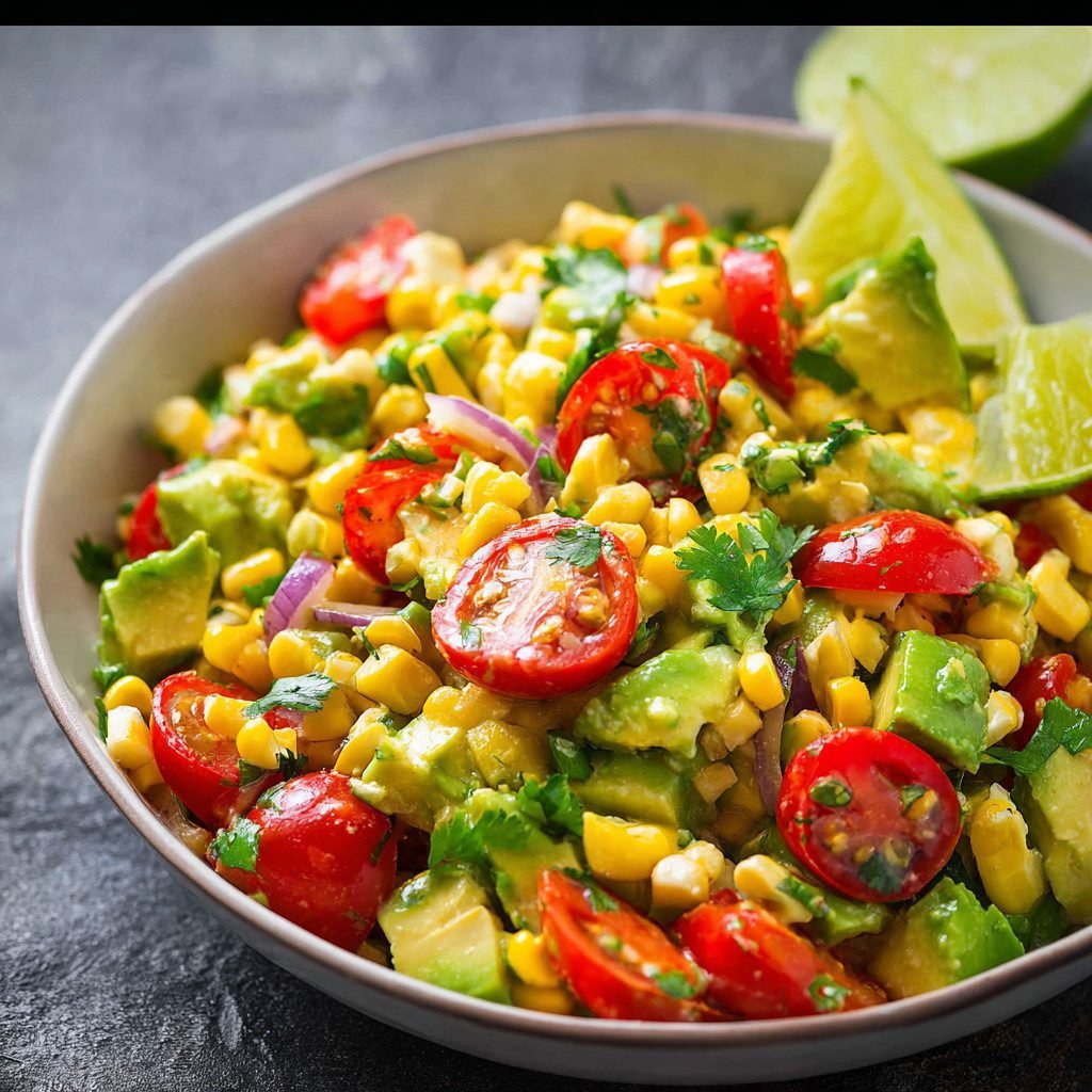 Avocado Corn Lime Salad: Fresh Summer Mix Delight