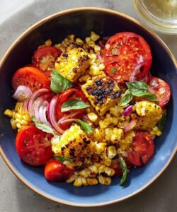 Charred Corn and Tomato Salad
