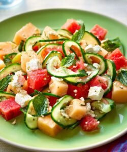 Cucumber Melon Feta Salad