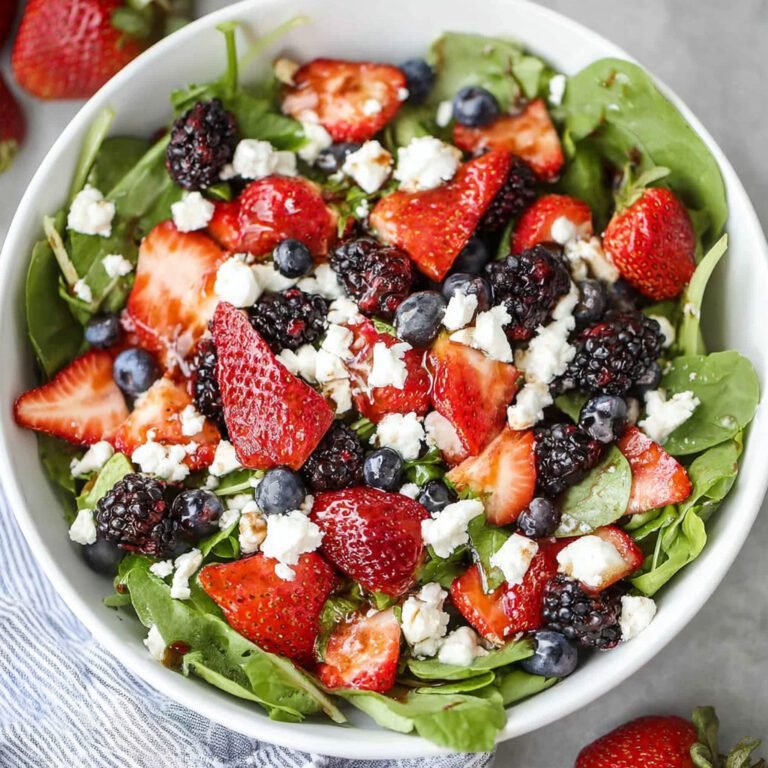 Fresh Berry Goat Cheese Salad