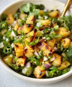 Grilled Pineapple Jalapeño Salad