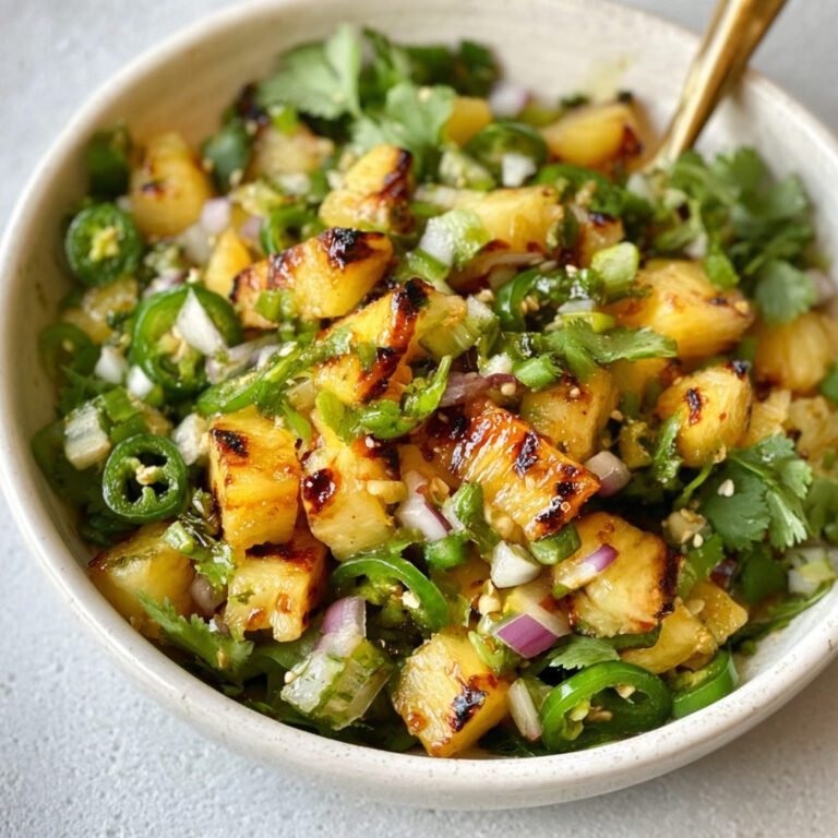 Grilled Pineapple Jalapeño Salad