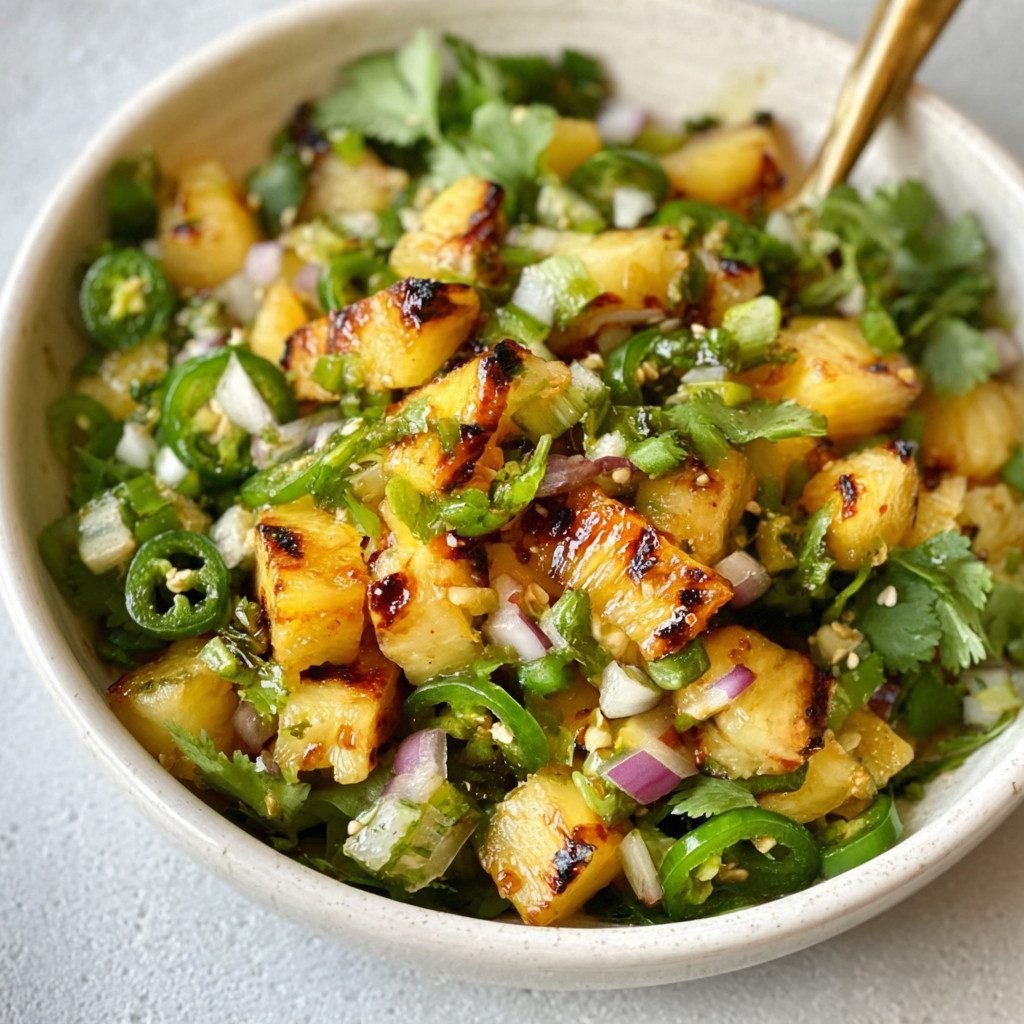 Grilled Pineapple Jalapeño Salad: Elevate Your Spicy Fruit Experience!
