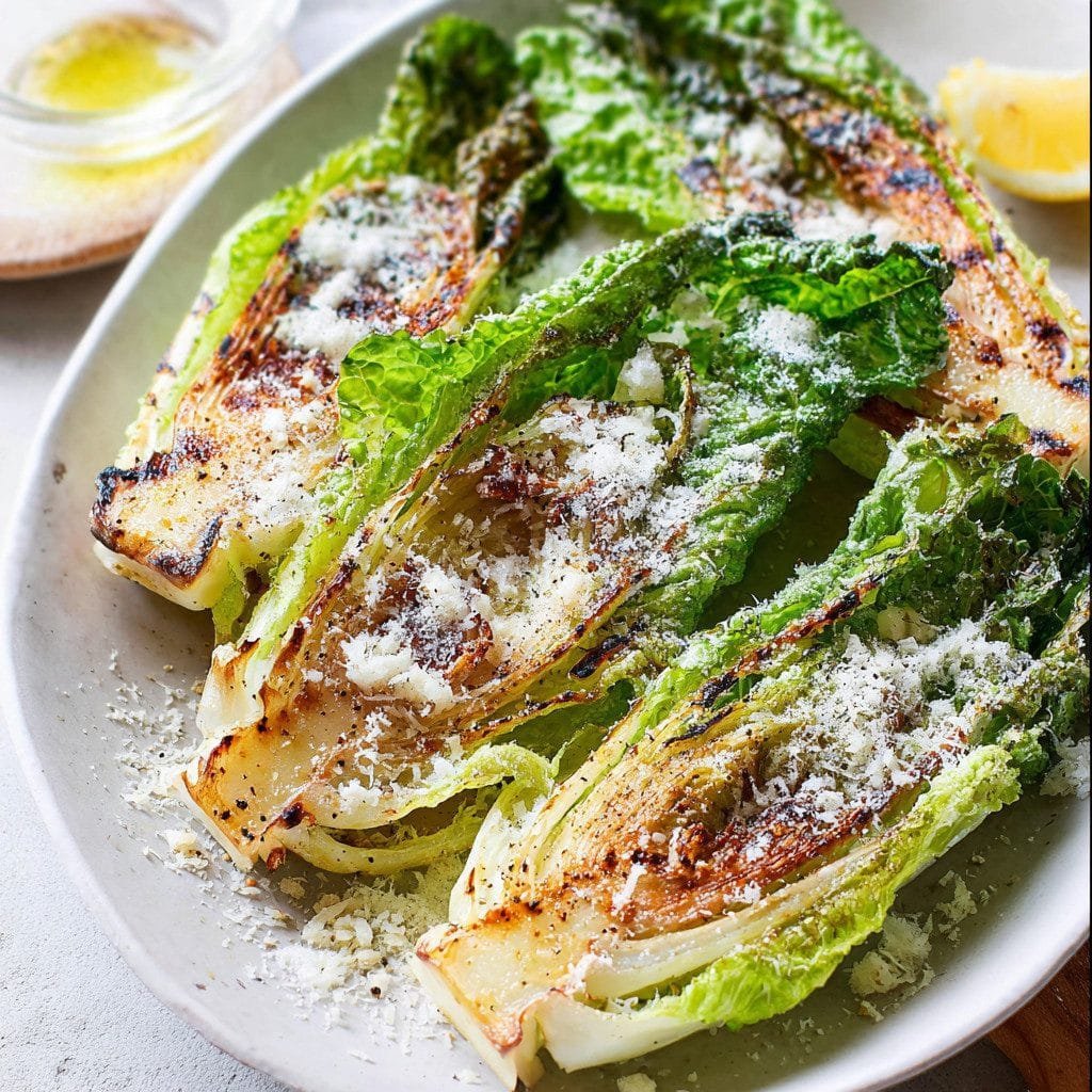 Grilled Romaine Caesar Salad