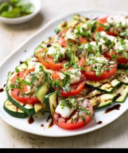 Grilled Zucchini Caprese Salad