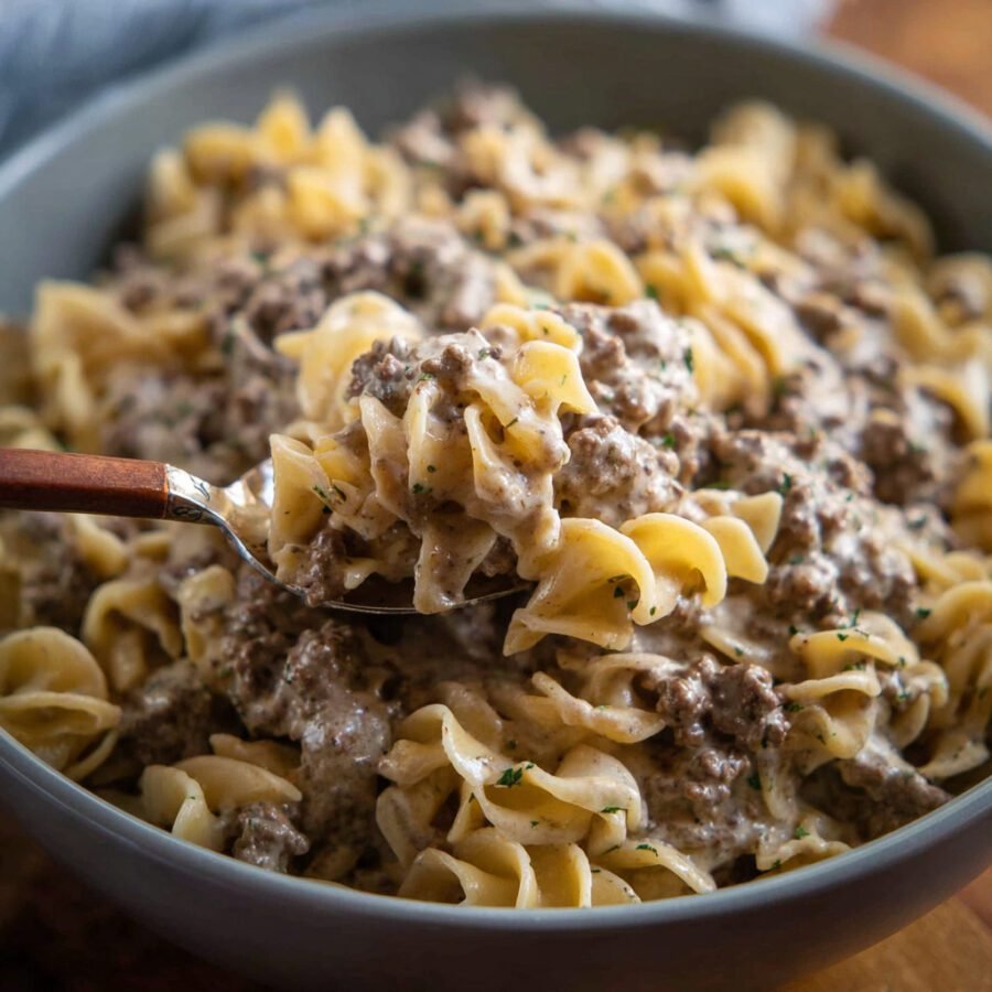 Ground Beef Stroganoff