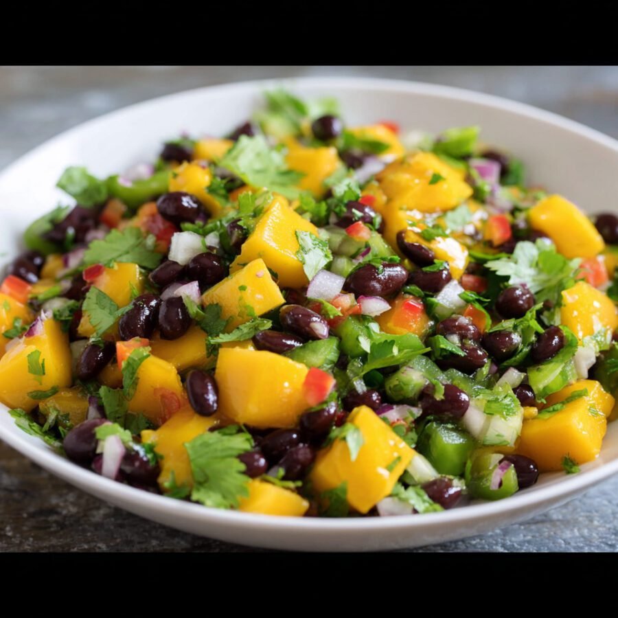 Mango Black Bean Cilantro Salad