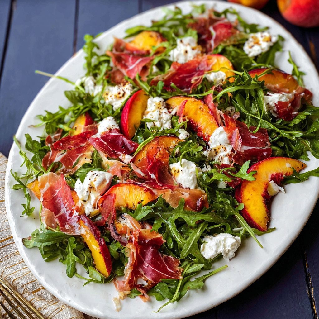 Peach Arugula Prosciutto Salad: Elevate Your Elegant Appetizer