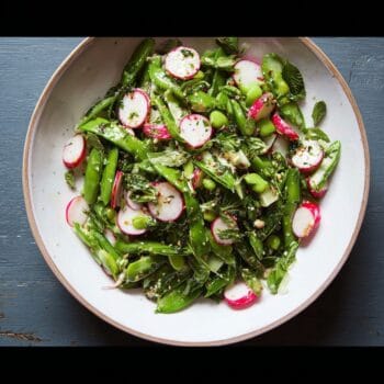 Radish Snap Pea Herb Salad