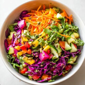 Rainbow Veggie Crunch Salad