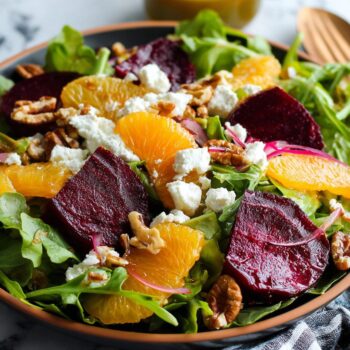 Roasted Beet Citrus Goat Cheese Salad