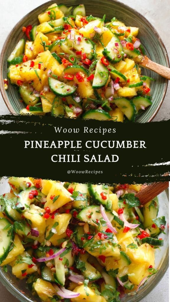 Pineapple Cucumber Chili Salad: A Zesty Summer Side Delight