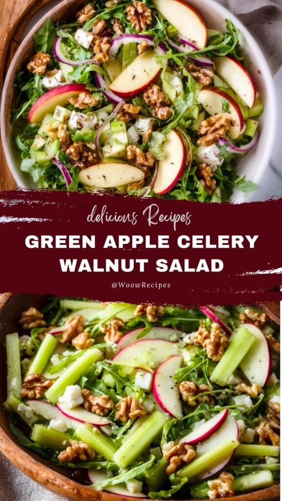 Green Apple Celery Walnut Salad: A Crunchy Detox Delight