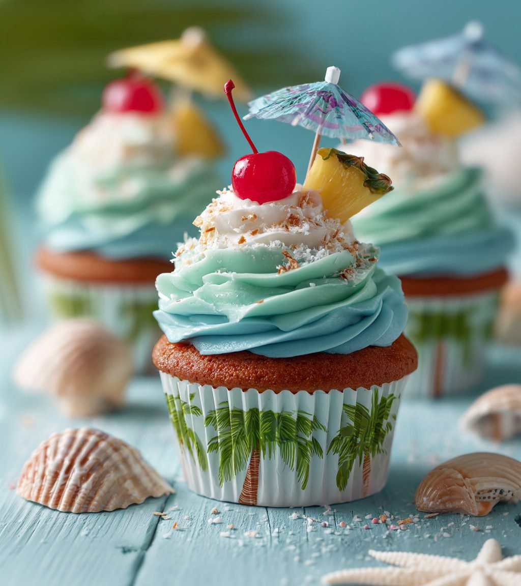 Blue Caribbean Cupcakes: A Taste of Island Bliss in Every Bite