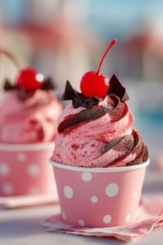 Cherry Coke Ice Cream (No-Churn)