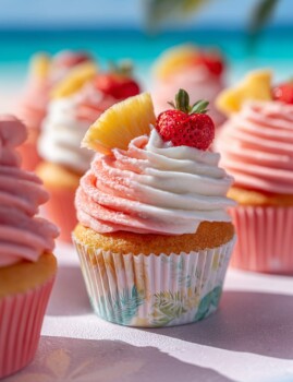 Miami Vice Cupcakes: A Tropical Summer Treat in Every Bite