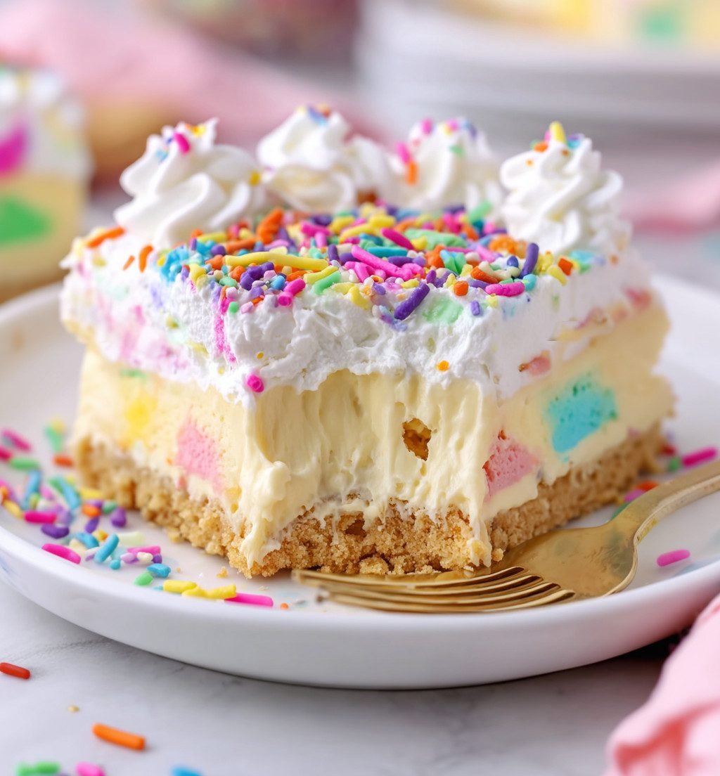 Cake Batter Lush Dessert: A No-Bake Treat That Tastes Like a Birthday Party!