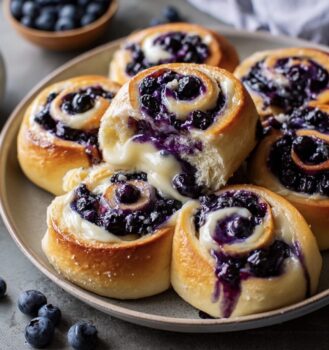 Blueberry Cheesecake Swirl Rolls – Your New Favorite Brunch Bake