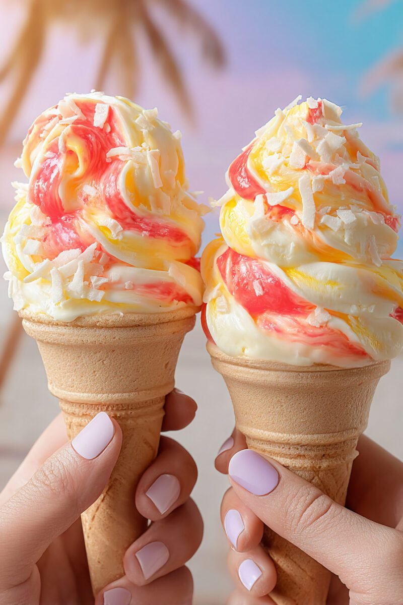 Bahama Mama Ice Cream: A Tropical No-Churn Dream