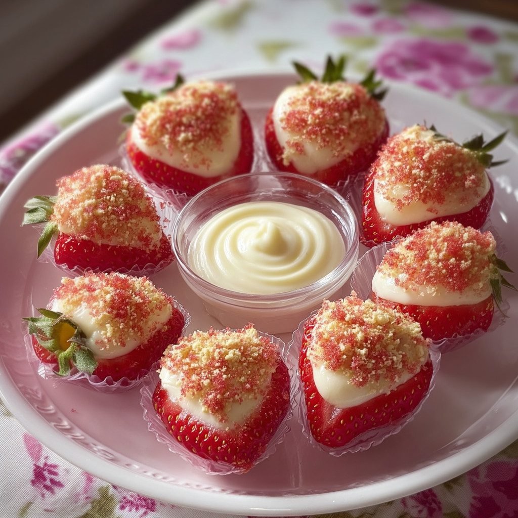 Cheesecake Deviled Strawberries (No-Bake Dessert!)