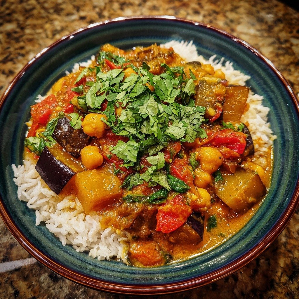Eggplant Chickpea Curry