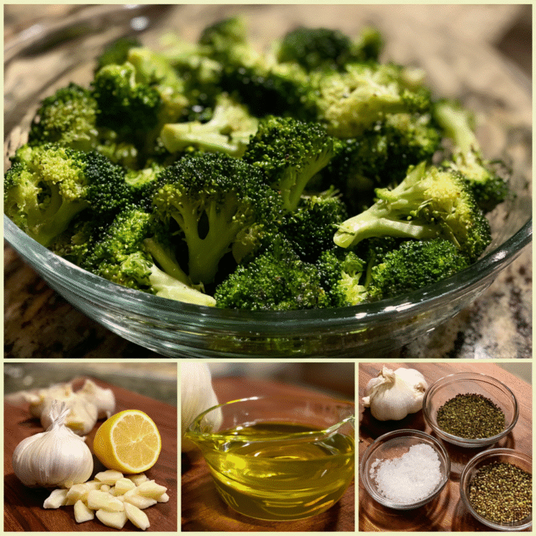 Garlic Lemon Roasted Broccoli
