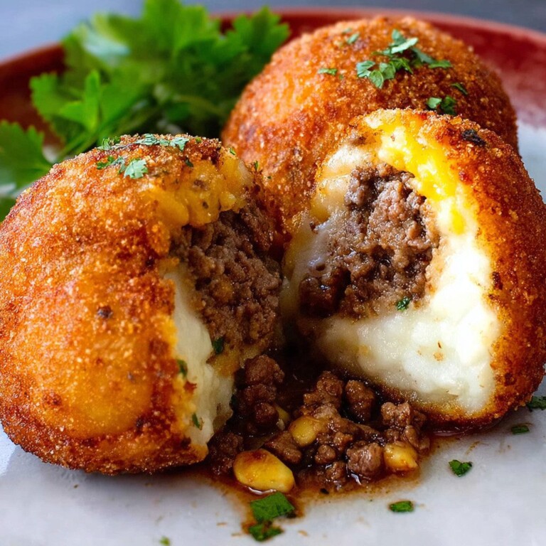 Crispy Mashed Potatoes Stuffed with Ground Beef Recipe Delight