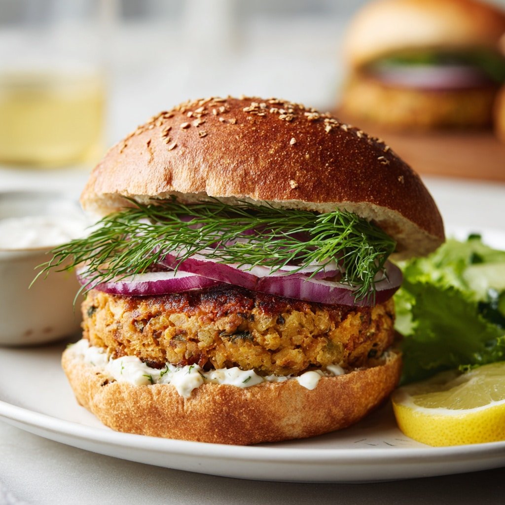 Greek Chickpea Burgers