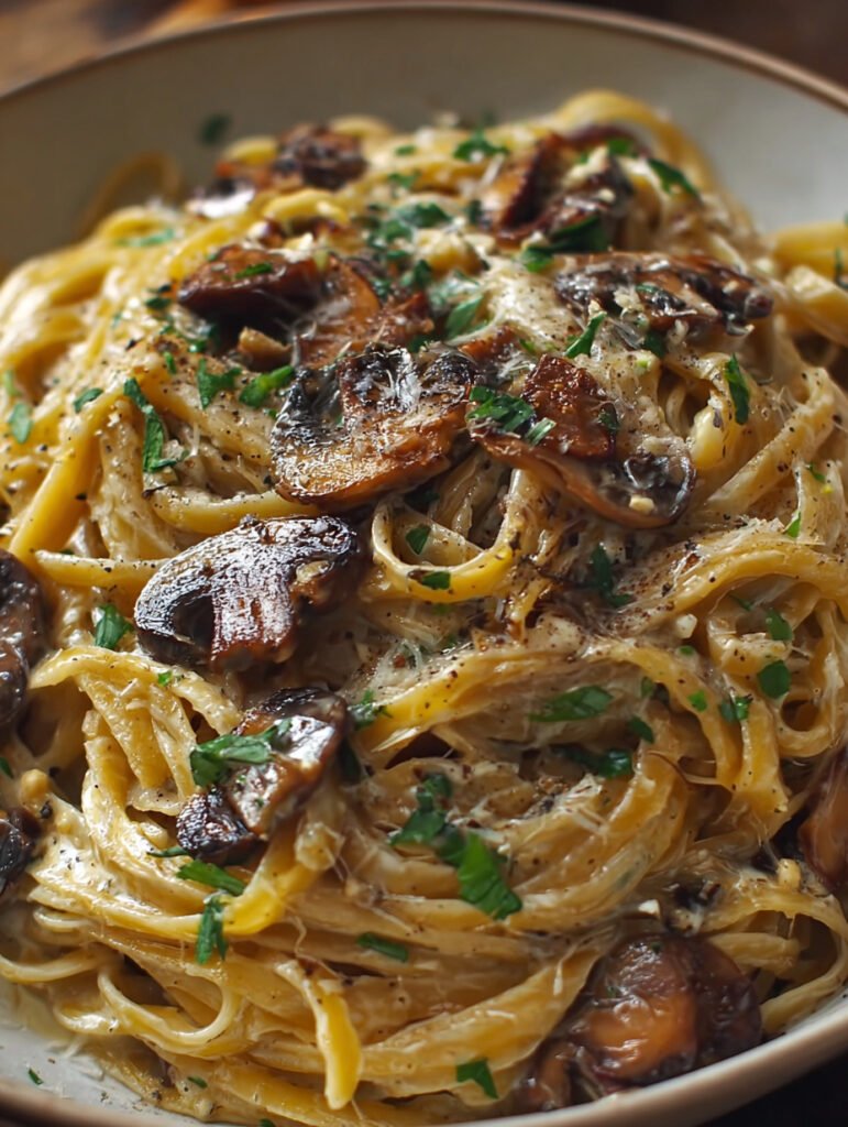How to Make Italian Mushroom Truffle Pasta