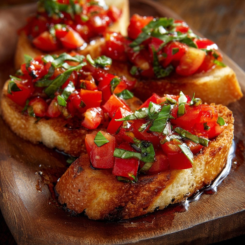 Best Italian Tomato Basil Bruschetta