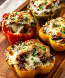 Philly Cheesesteak-Stuffed Peppers