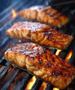 Honey BBQ Grilled Salmon Dinner Recipe