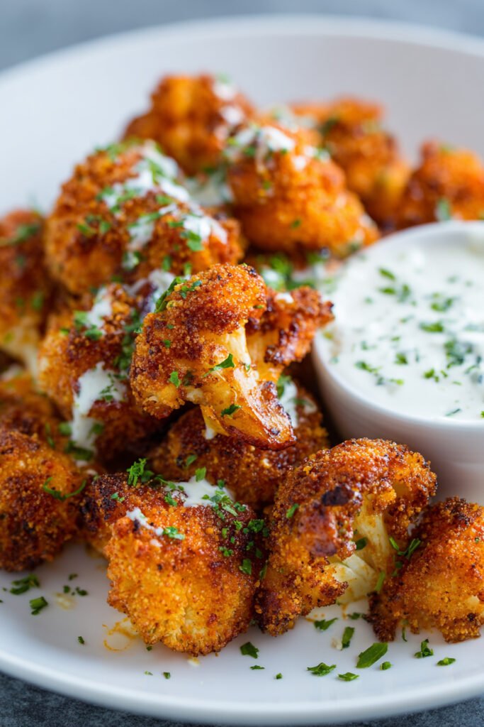 Buffalo Cauliflower Bites