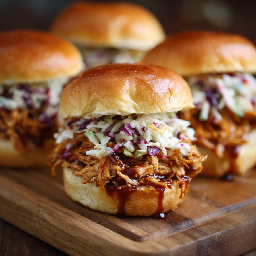 BBQ Pulled Chicken Sliders