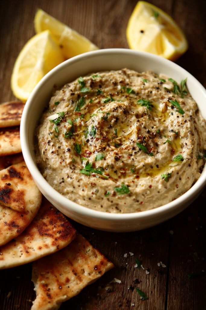 Roasted Garlic Eggplant Dip