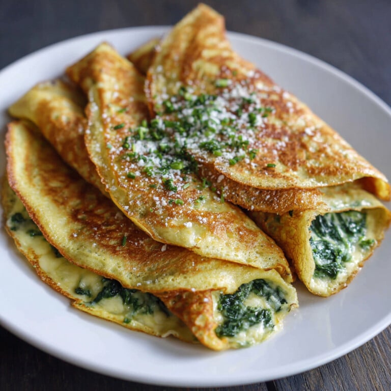 French Savory Crepes with Spinach: Perfect Lunch Delight!