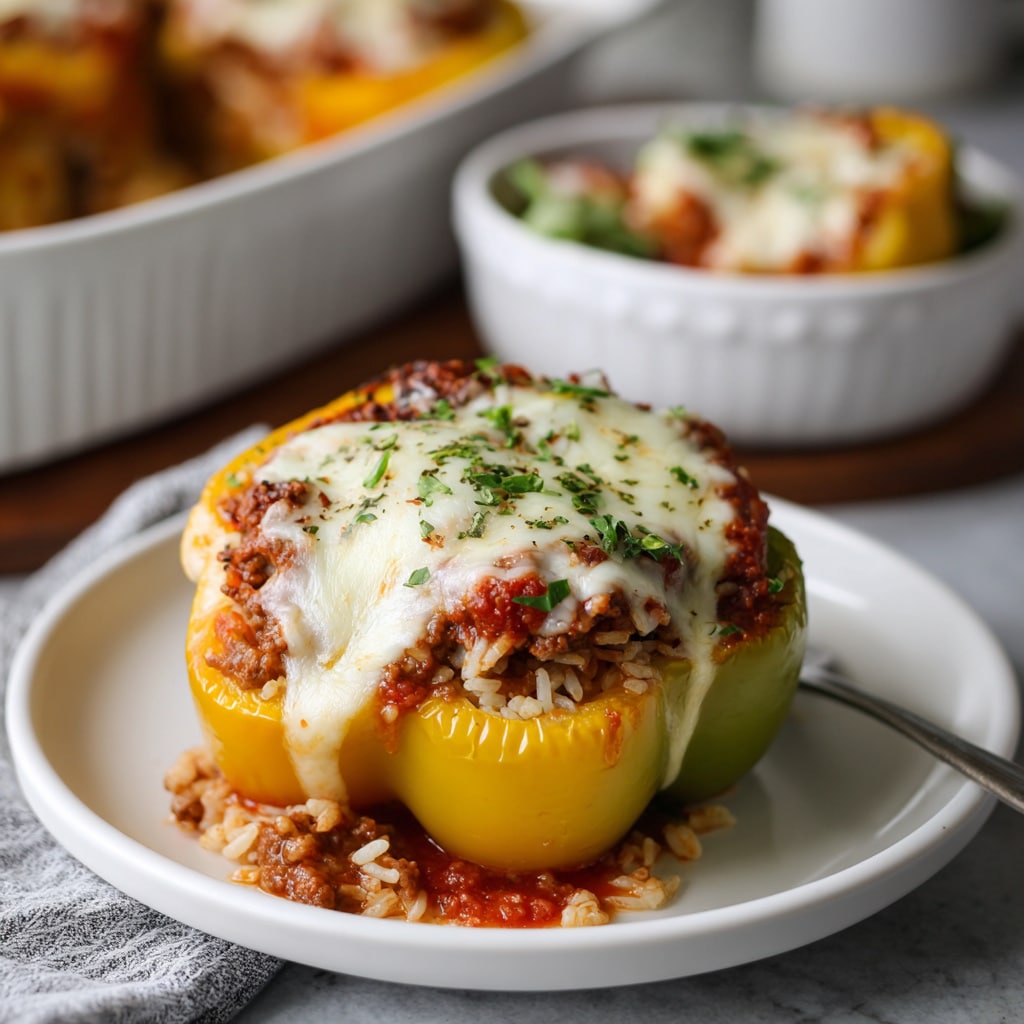 Italian Baked Stuffed Peppers