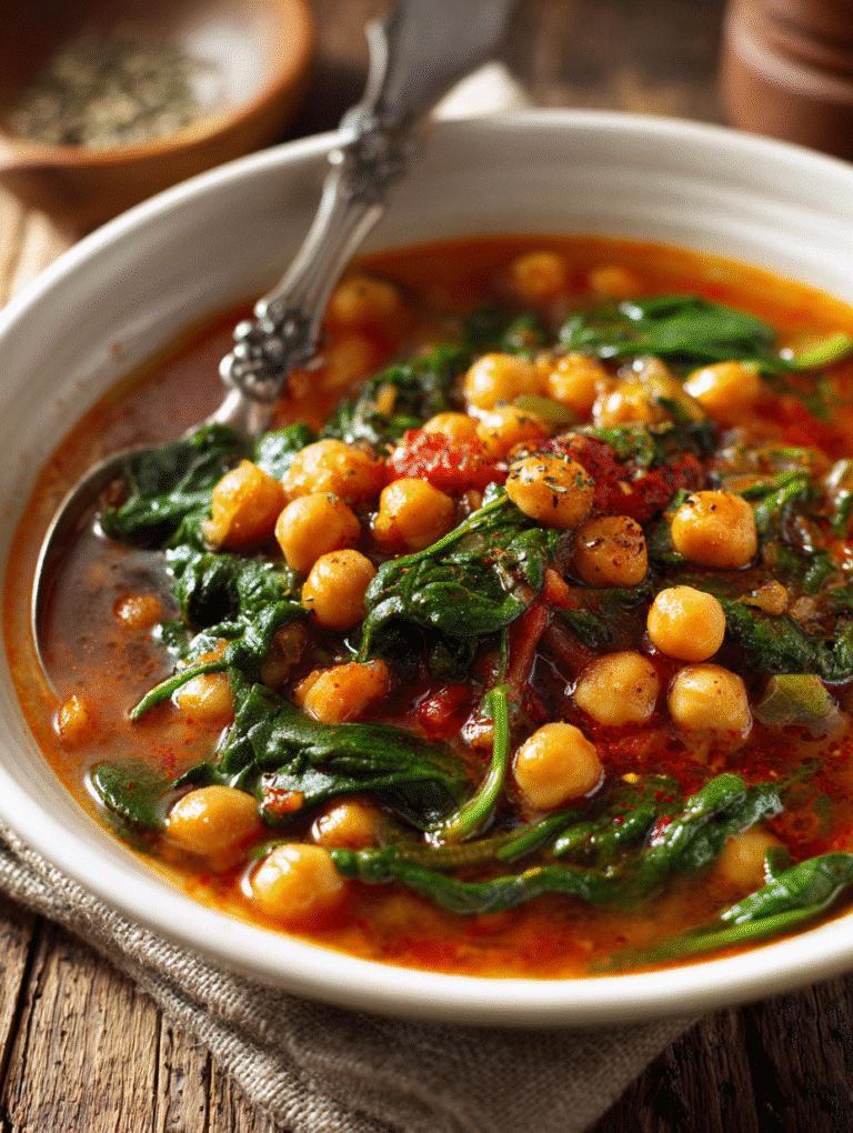 Chickpea Spinach Stew
