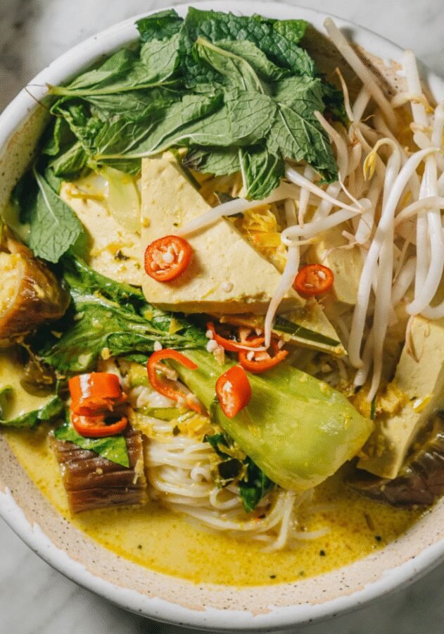 How to Make Cambodian Num Banh Chok Recipe